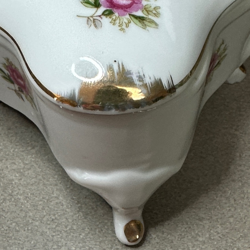 Vintage 1950’s Arbart Japan Porcelain Trinket, Jewelry box - Picture 11 of 12